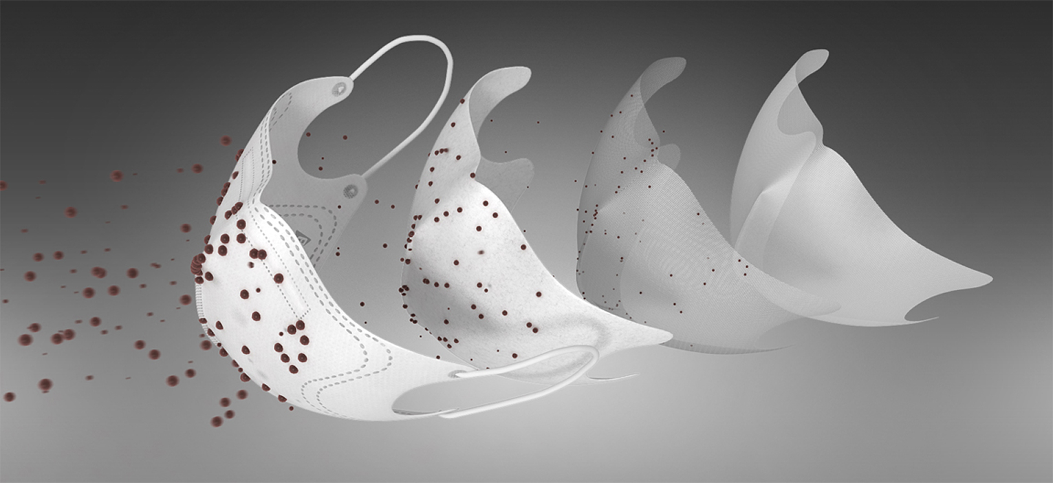 BLUE MASK의 다층 필터 구조 시각화